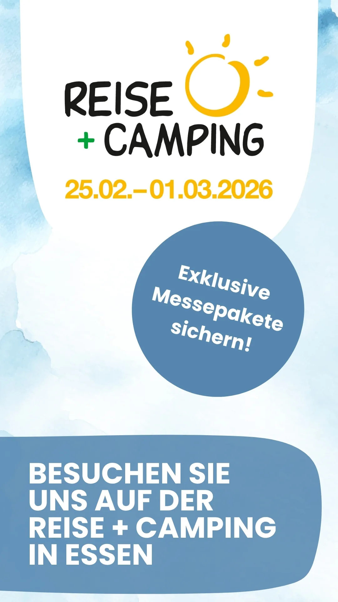 Reisemobile Berens Veranstaltungskalender Reise+Camping Essen 2026 Messe Ausstellung Fahrzeughighlights Messe Angebote