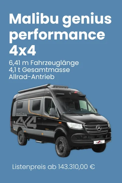 malibu genius performance 4x4 camper van reisemobile berens modellbild