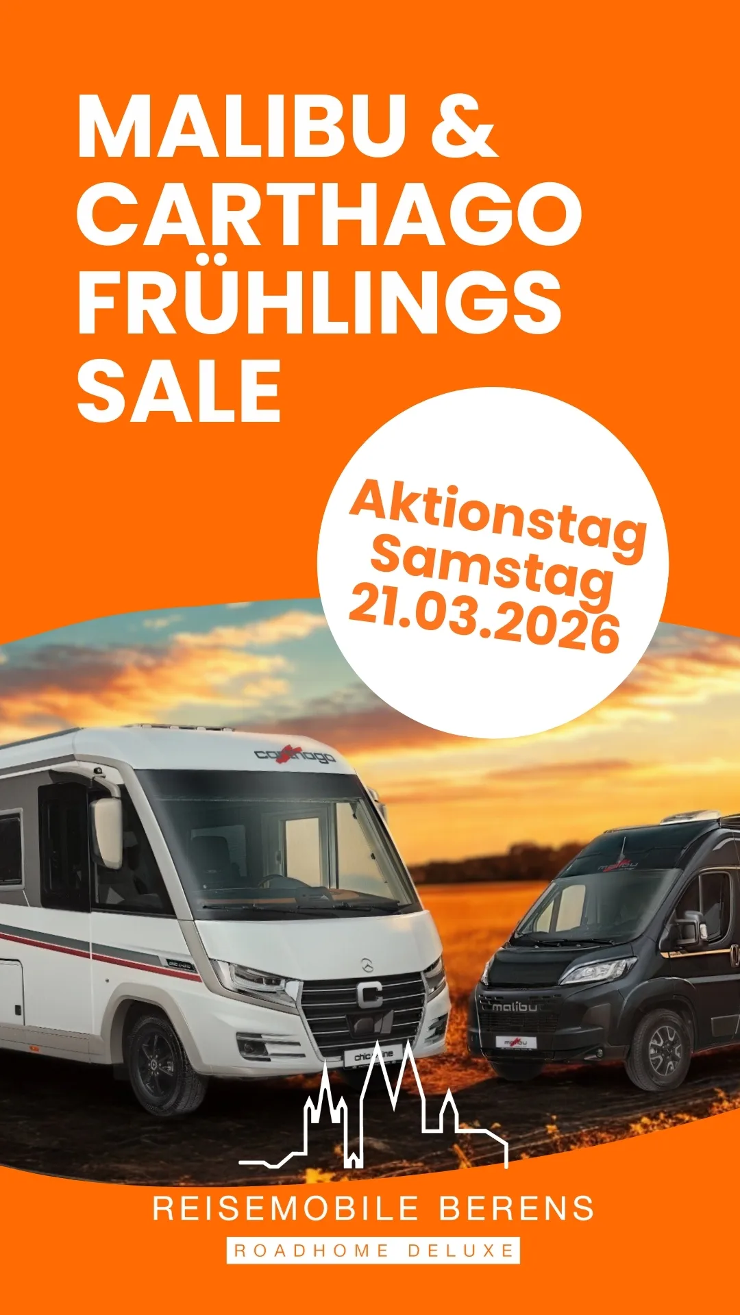 Malibu & Carthago Frühlings Sale Aktionstag am 21.03.2026